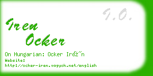 iren ocker business card
